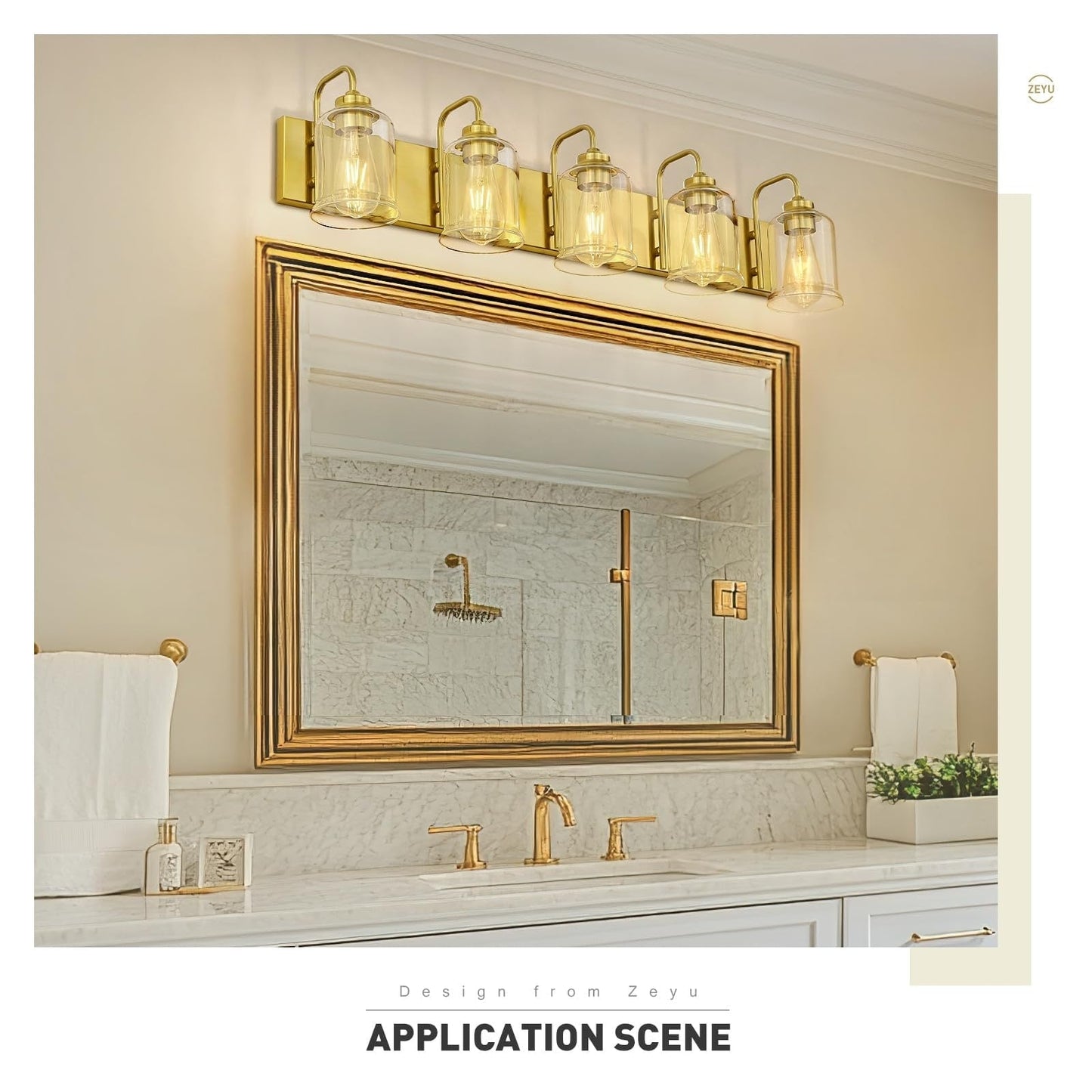 Éclairage de vanité moderne à 3, 4, 5 ou 6 lumières pour miroir de salle de bain