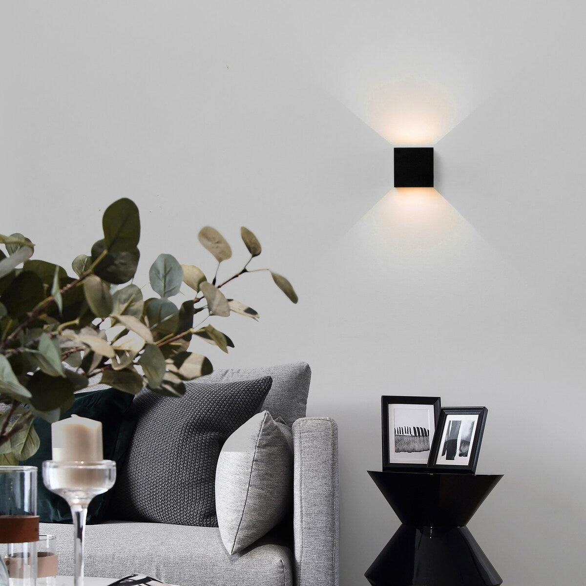 Applique murale LED moderne et étanche en aluminium avec faisceau réglable, 10 W, 4 000 K, blanc froid, pour intérieur et extérieur