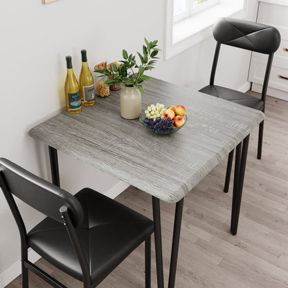 Ensemble de table à manger moderne pour cuisine - 3 pièces