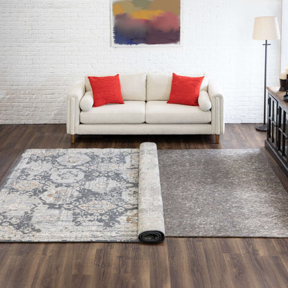 Sous-tapis antidérapant Mohawk Home, coussin en feutre réversible de 1,25 cm d'épaisseur - Gris