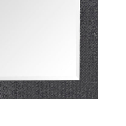 Miroir vertical pleine longueur à motif mosaïque haut de gamme - Miroir d'habillage complet sur pied, incliné ou autoportant