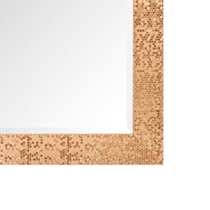 Miroir vertical pleine longueur à motif mosaïque haut de gamme - Miroir d'habillage complet sur pied, incliné ou autoportant