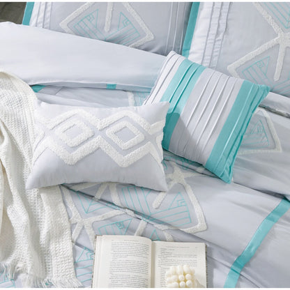 Parure de lit Nanshing Corina 7 pièces en tissu éponge brodé