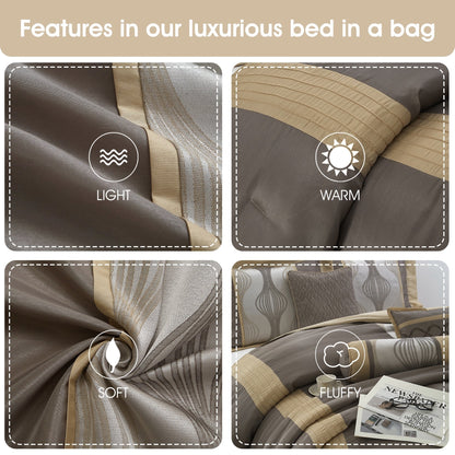 Ensemble de couette géométrique moderne Nanshing Daniella 7 pièces