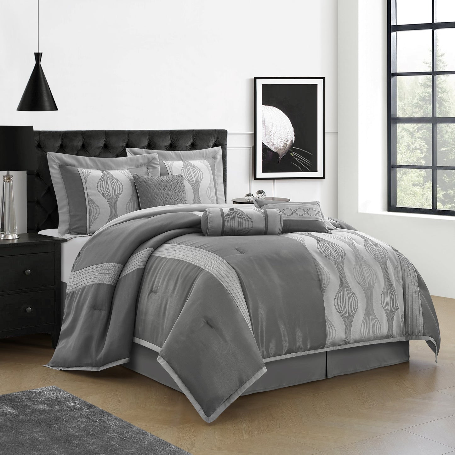 Ensemble de couette géométrique moderne Nanshing Daniella 7 pièces