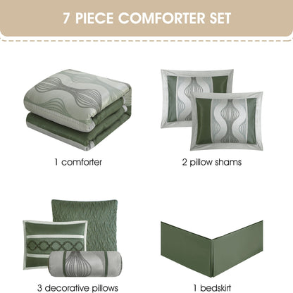 Ensemble de couette géométrique moderne Nanshing Daniella 7 pièces
