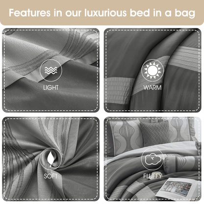 Ensemble de couette géométrique moderne Nanshing Daniella 7 pièces