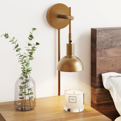 Applique murale Nathan James Tamlin à 1 lumière avec prise et interrupteur marche/arrêt