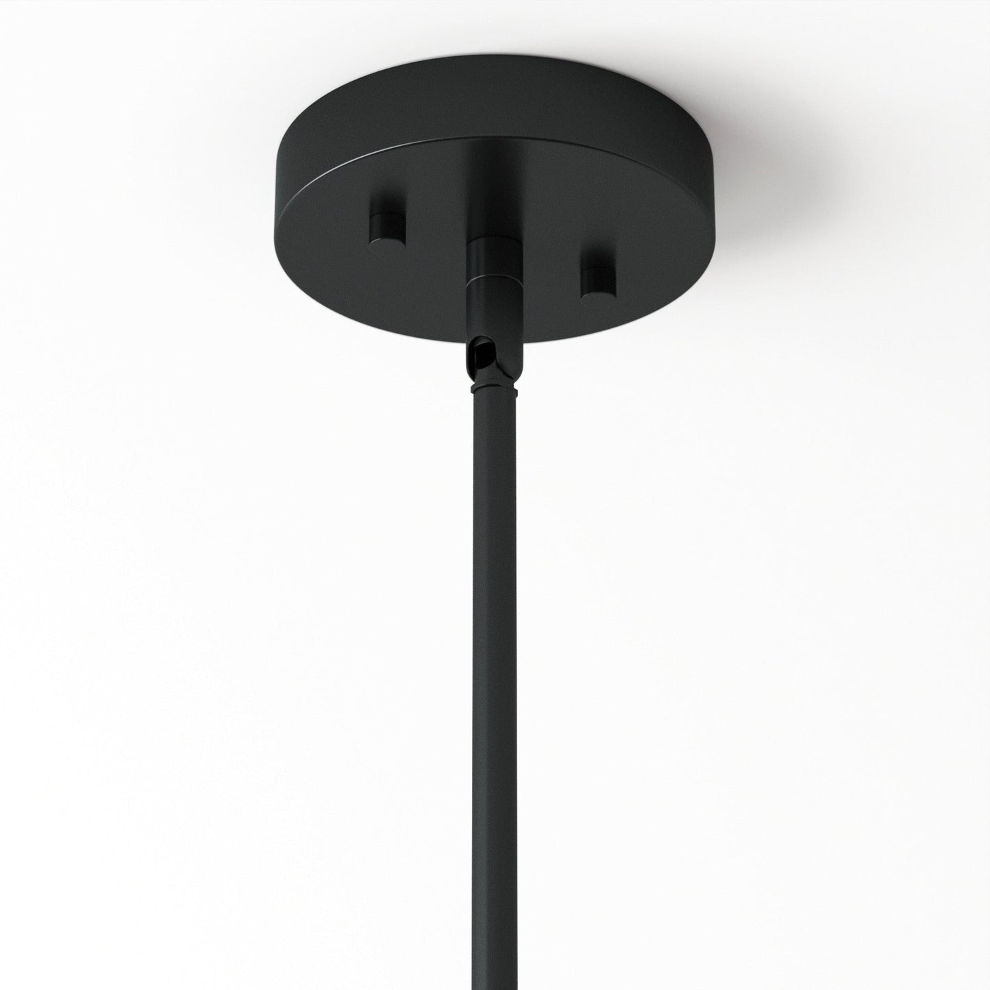 Suspension en verre Nathan James Vincent, luminaire suspendu avec tige réglable et abat-jour transparent