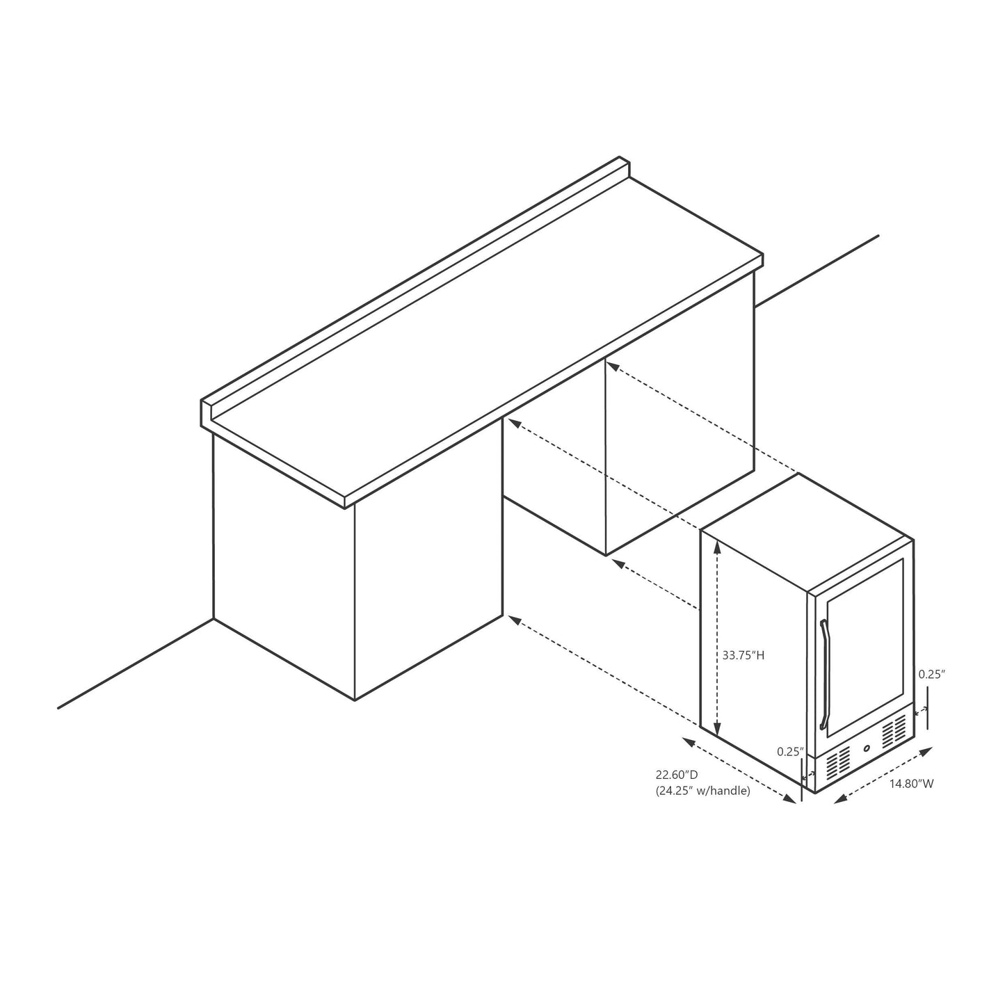 Réfrigérateur à boissons encastré Newair de 15 po, en acier inoxydable, avec commandes de température et étagères réglables, pour 96 canettes