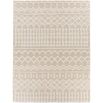 Tapis à poils longs Livabliss Newton à motif géométrique marocain et treillis