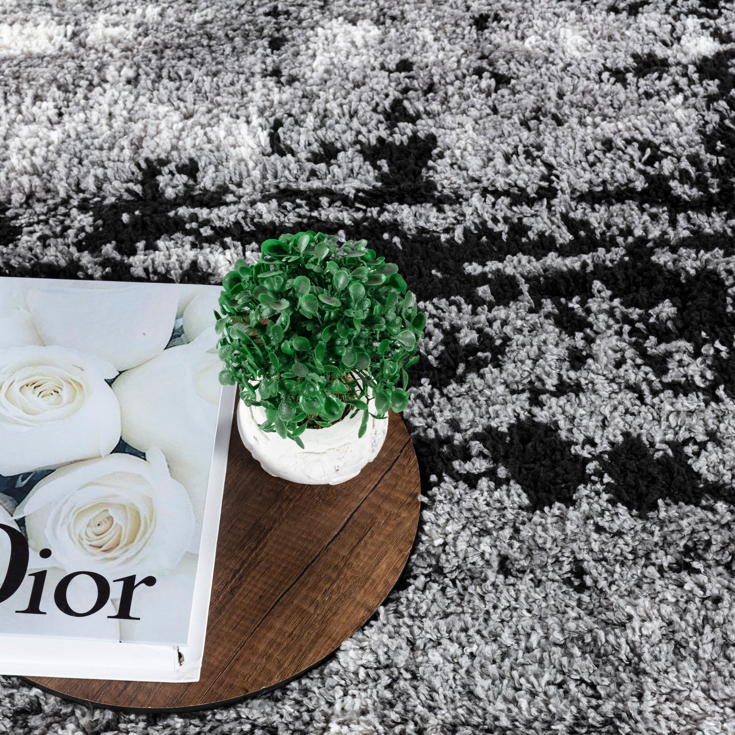 Noori Rug Lux Madison Tapis à poils longs abstrait 5,1 cm