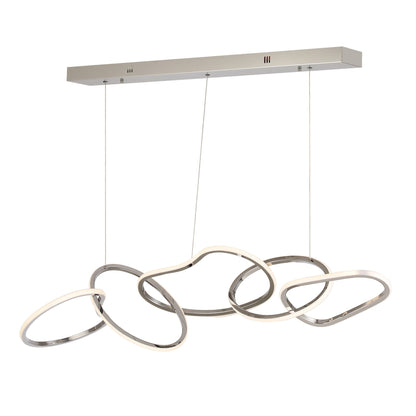 Plafonnier LED de luxe en acier inoxydable, style nordique, pour salle à manger