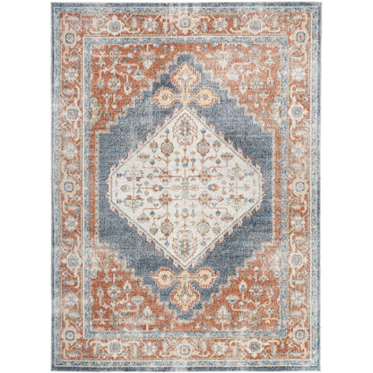 Tapis persan vieilli Nourison Abby, lavable en machine, pour intérieur uniquement.