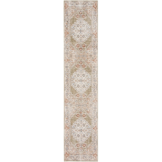 Tapis persan vieilli Nourison Abby, lavable en machine, pour intérieur uniquement.