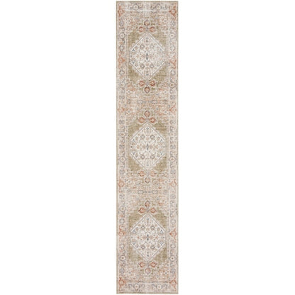 Tapis persan vieilli Nourison Abby, lavable en machine, pour intérieur uniquement.