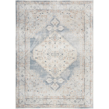 Tapis persan vieilli Nourison Abby, lavable en machine, pour intérieur uniquement.