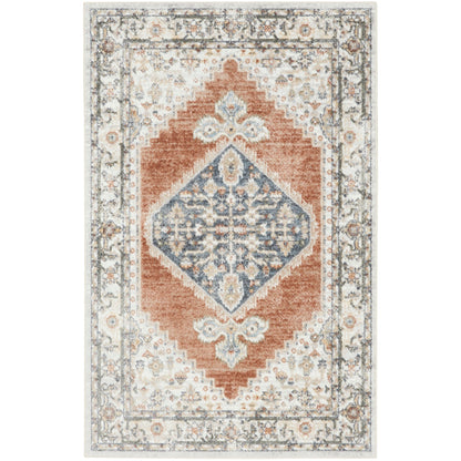 Tapis persan vieilli Nourison Abby, lavable en machine, pour intérieur uniquement.