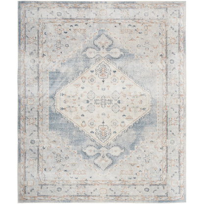 Tapis persan vieilli Nourison Abby, lavable en machine, pour intérieur uniquement.