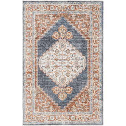 Tapis persan vieilli Nourison Abby, lavable en machine, pour intérieur uniquement.