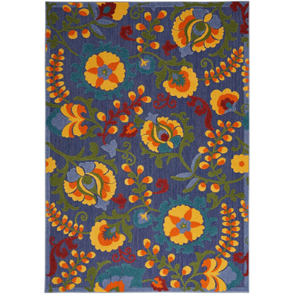 Tapis d'intérieur/extérieur à motif floral Nourison Alice