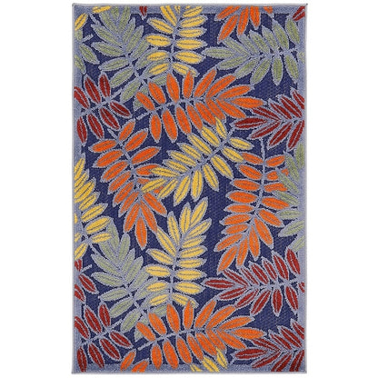 Tapis d'intérieur/extérieur à motif floral Nourison Alice