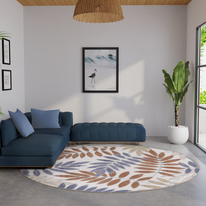 Tapis d'intérieur/extérieur à motif floral Nourison Alice