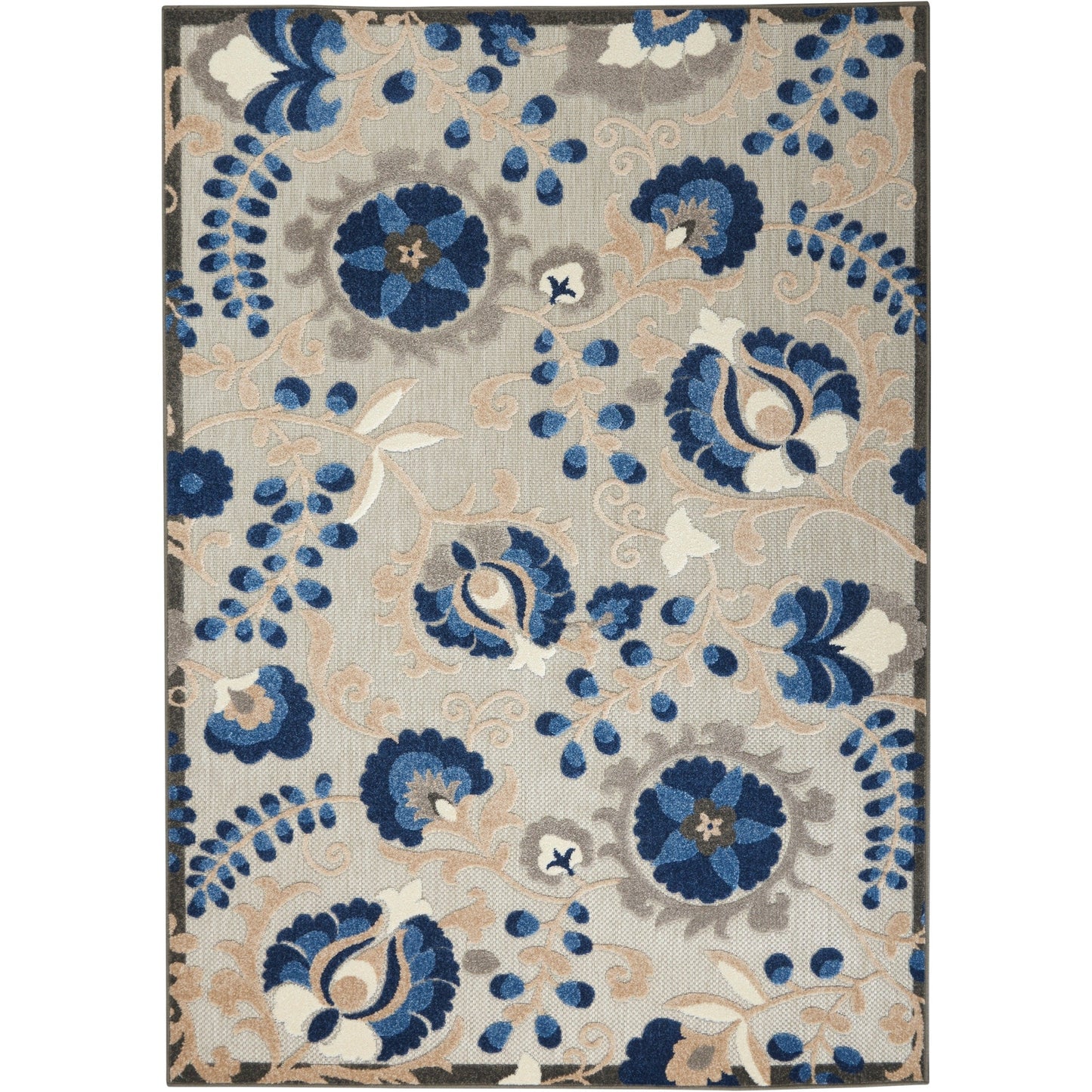 Tapis d'intérieur/extérieur à motif floral Nourison Alice