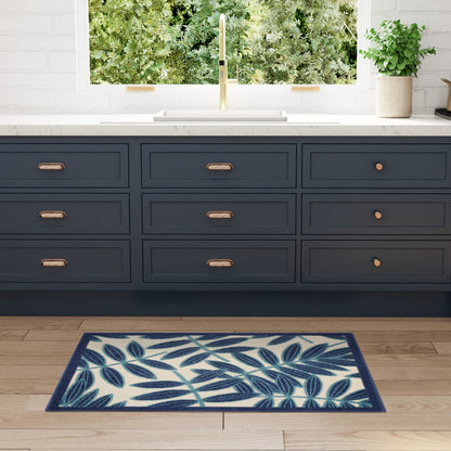 Tapis d'intérieur/extérieur à motif floral Nourison Alice