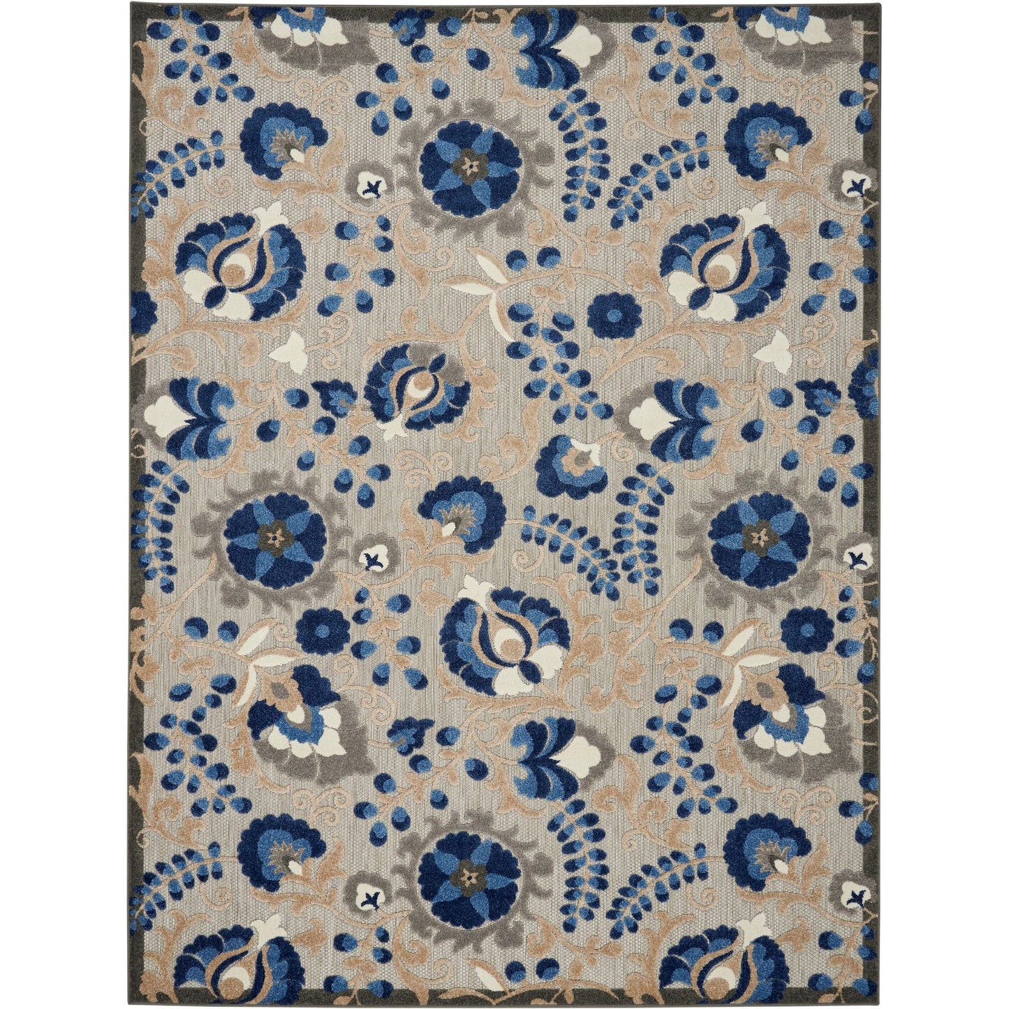 Tapis d'intérieur/extérieur à motif floral Nourison Alice