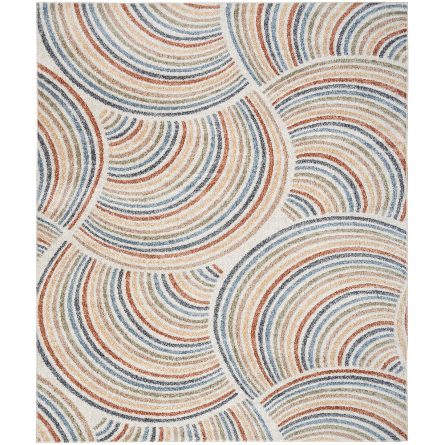 Tapis Nourison Astra lavable en machine, motif intégral