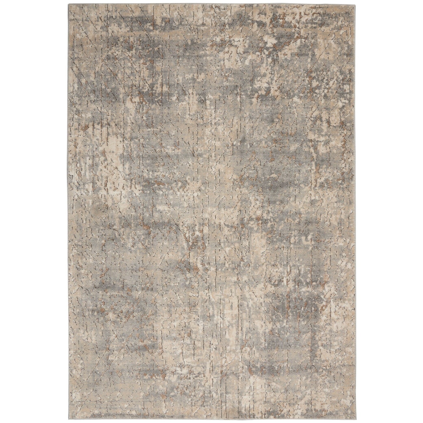Tapis Nourison Concerto à motifs abstraits beige et gris vieilli