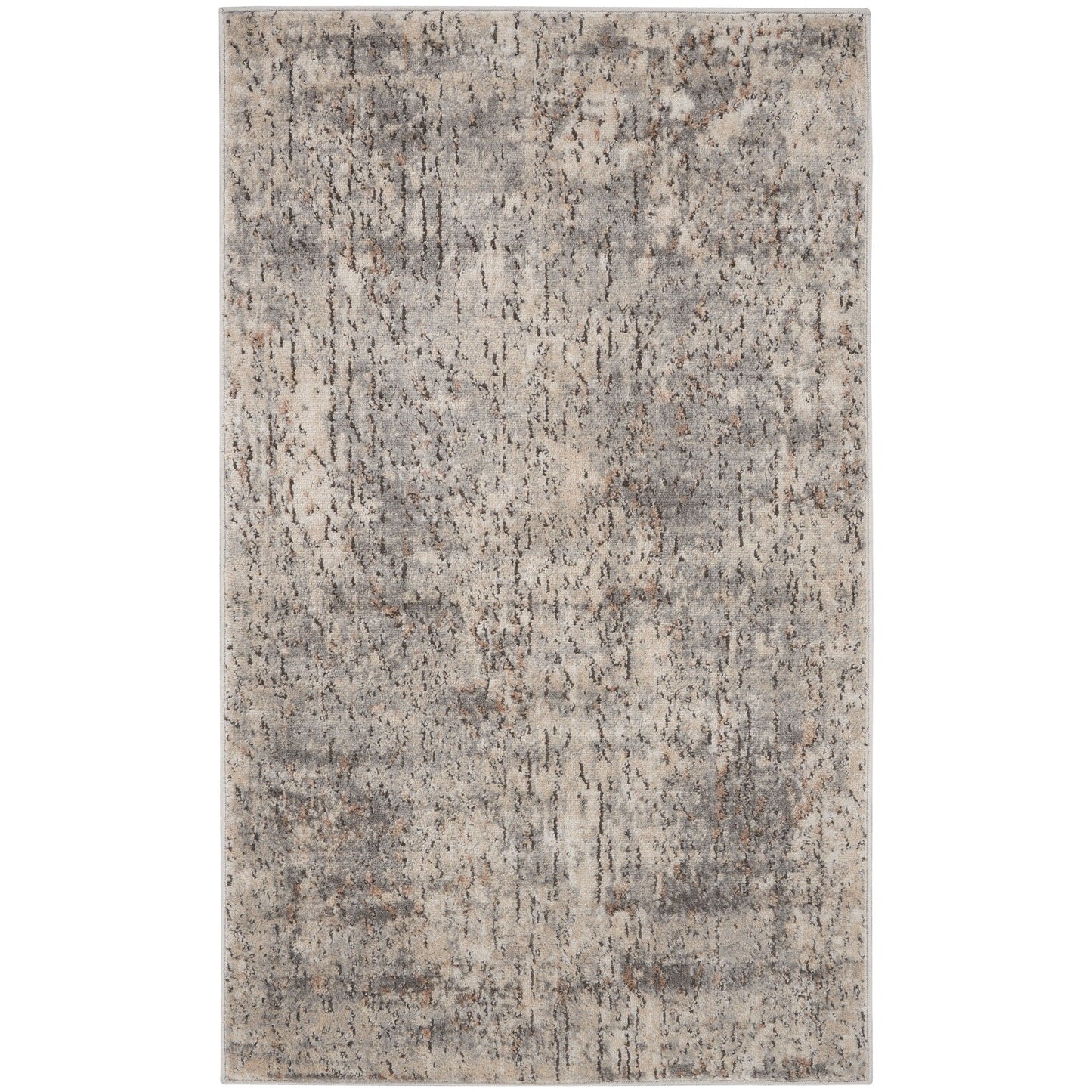 Tapis Nourison Concerto à motifs abstraits beige et gris vieilli
