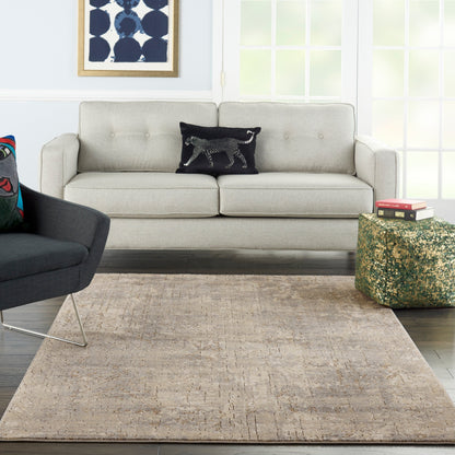 Tapis Nourison Concerto à motifs abstraits beige et gris vieilli