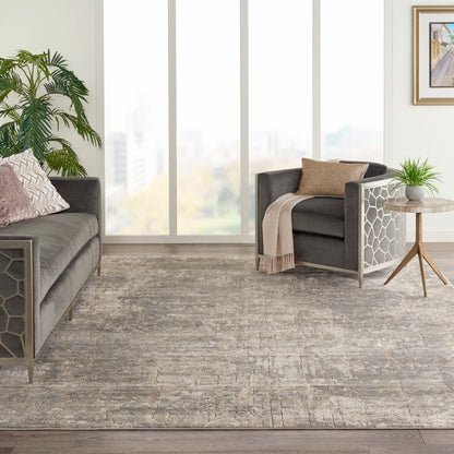 Tapis Nourison Concerto à motifs abstraits beige et gris vieilli