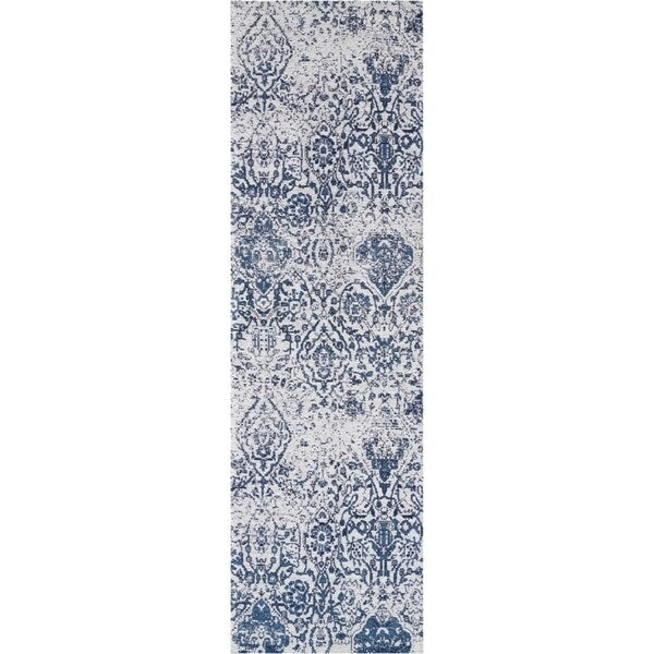 Tapis contemporain Nourison Damas vieilli