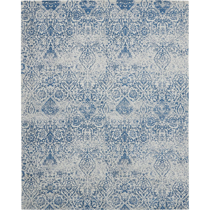 Tapis contemporain Nourison Damas vieilli