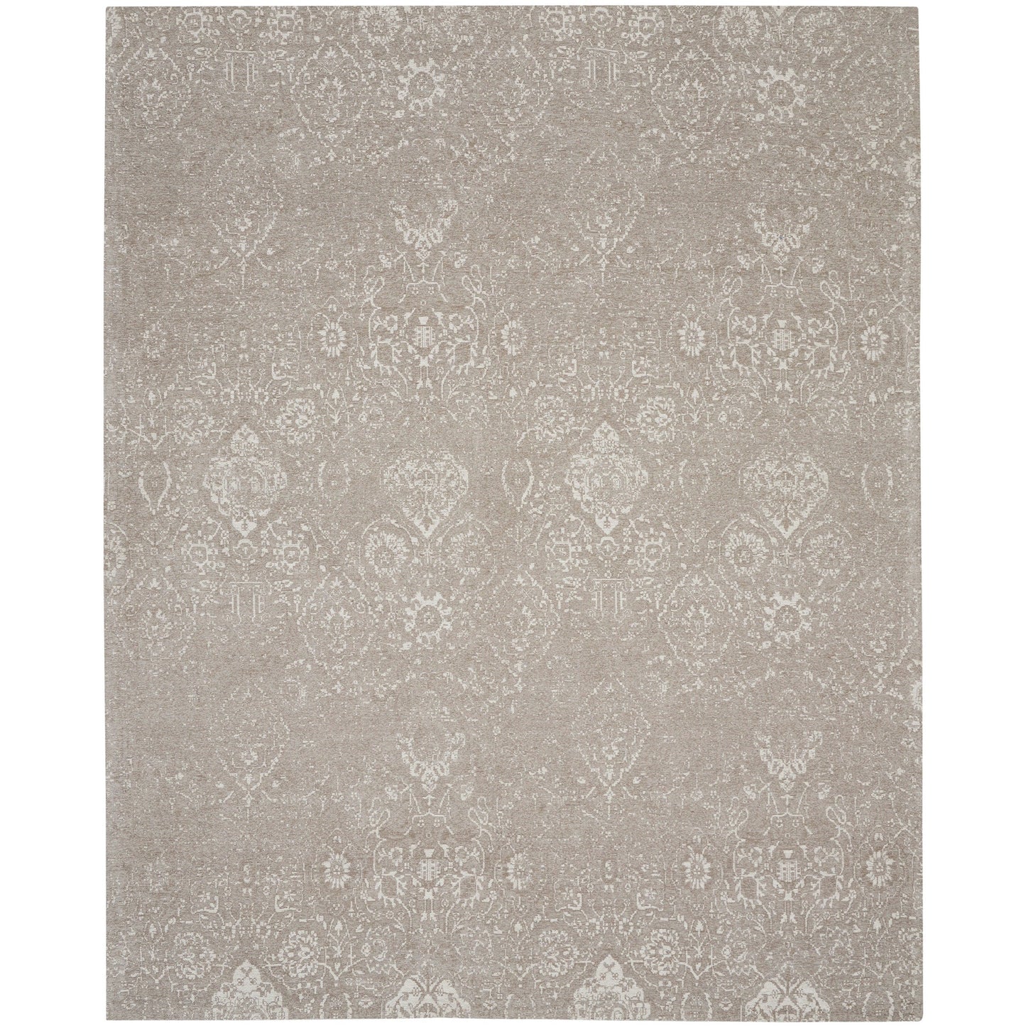 Tapis contemporain Nourison Damas vieilli