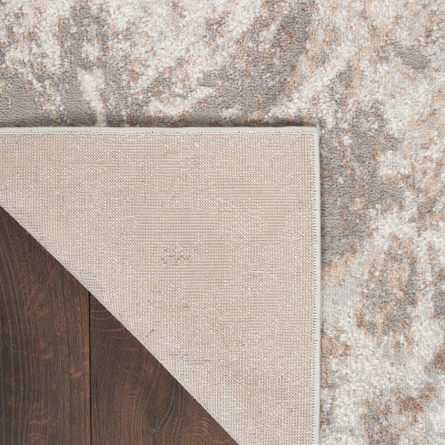 Tapis Nourison Elation moderne abstrait gris ivoire