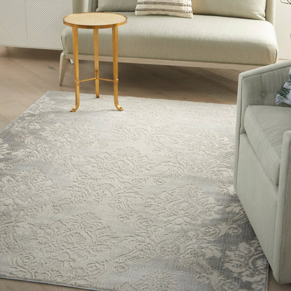 Tapis Nourison Elation à motif damassé de style campagne française