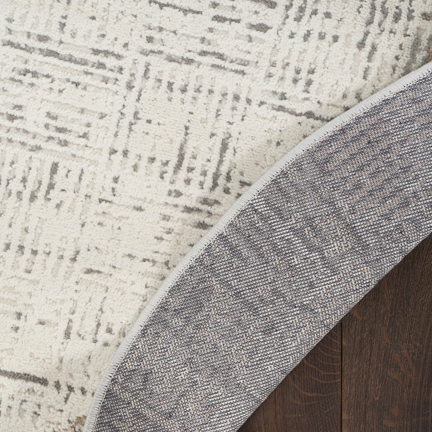 Tapis d'intérieur Nourison Emily gris ivoire à motifs abstraits