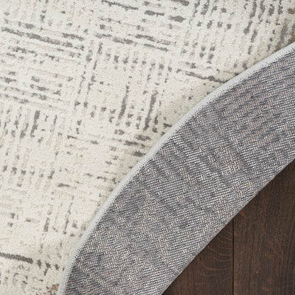 Tapis d'intérieur Nourison Emily gris ivoire à motifs abstraits