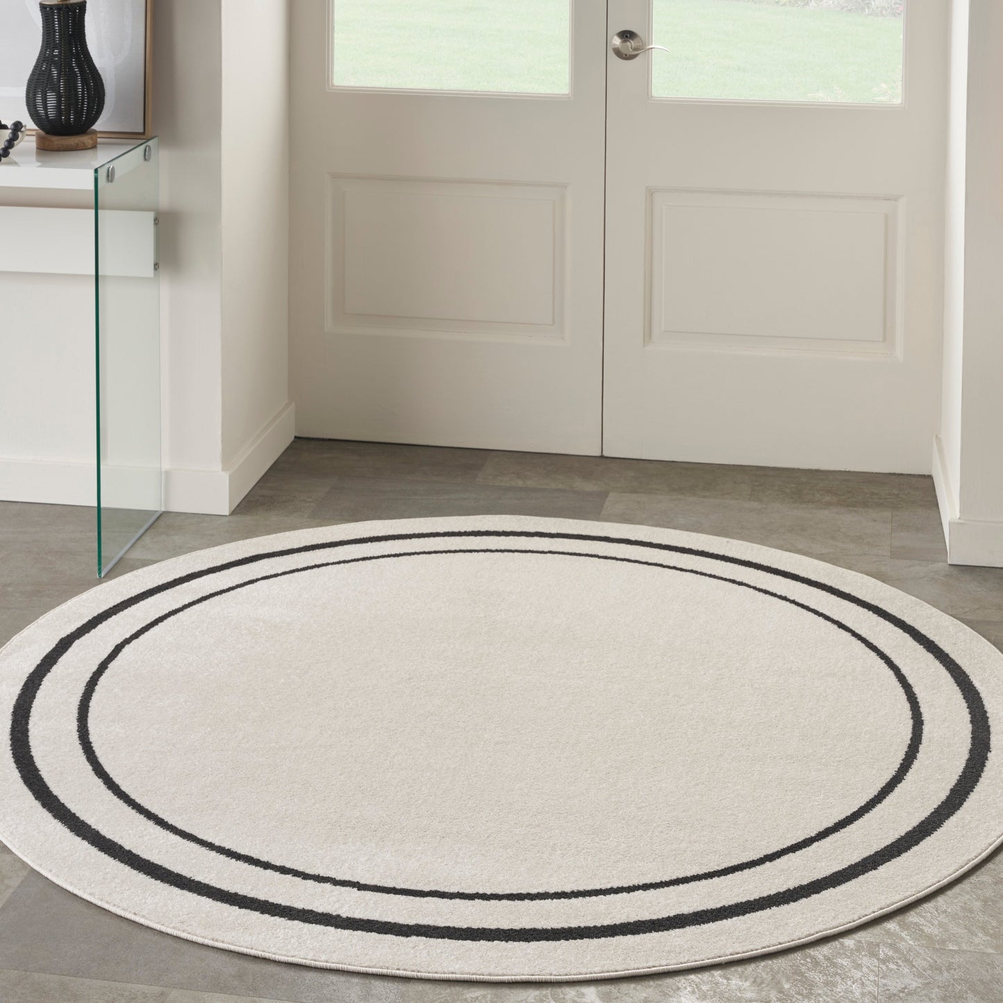 Tapis d'intérieur/extérieur uni Nourison Essentials