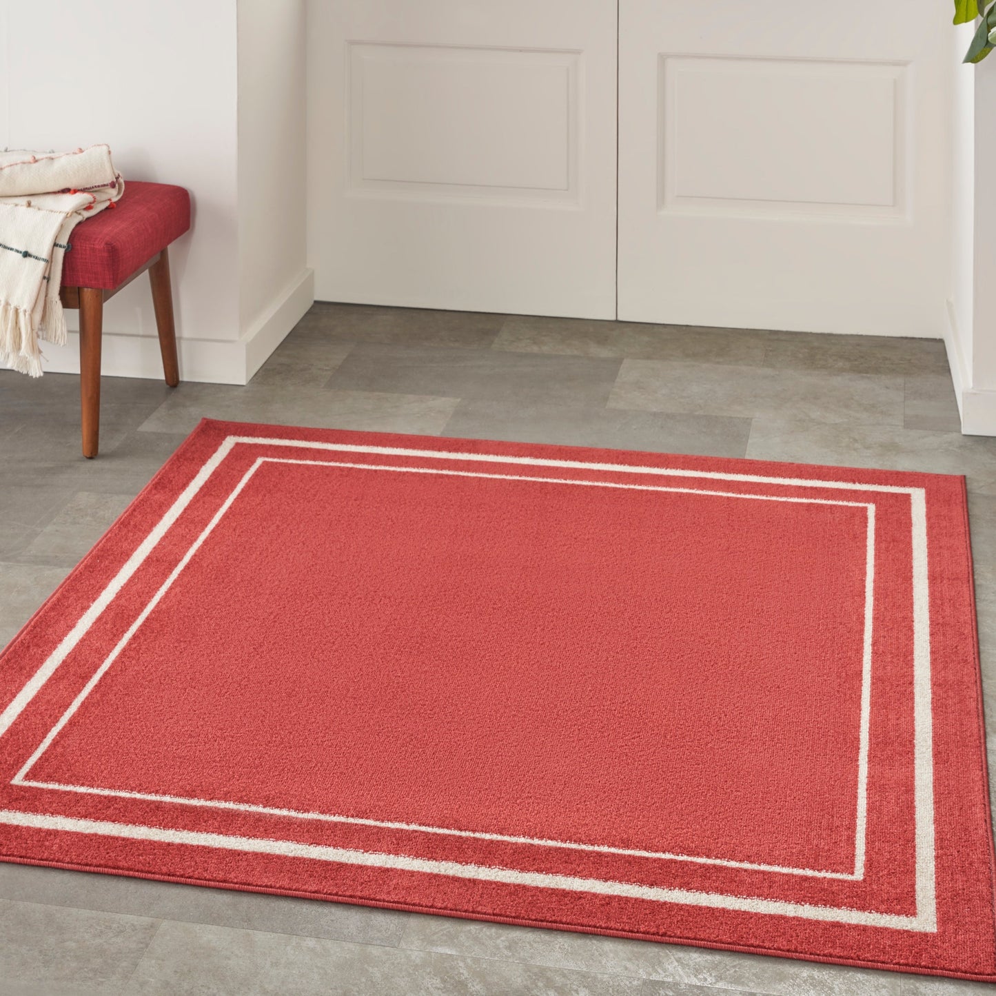 Tapis d'intérieur/extérieur uni Nourison Essentials