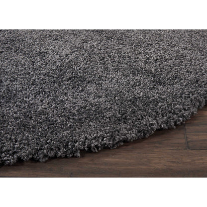 Tapis Nourison Malibu Shag moderne en peluche unie