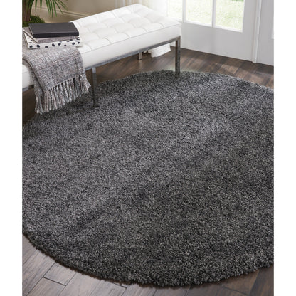 Tapis Nourison Malibu Shag moderne en peluche unie