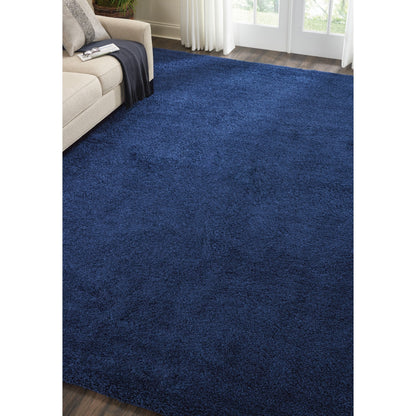 Tapis Nourison Malibu Shag moderne en peluche unie