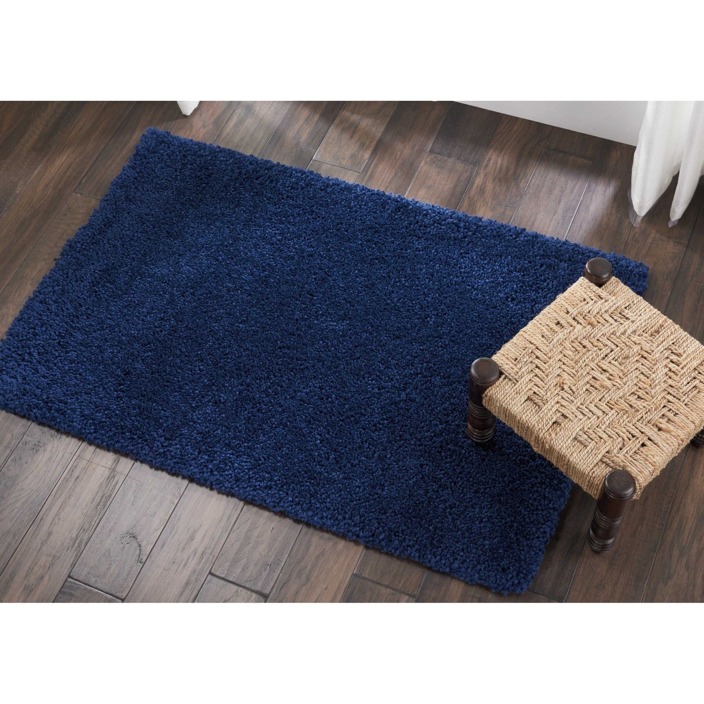 Tapis Nourison Malibu Shag moderne en peluche unie