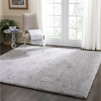 Tapis Nourison Malibu Shag moderne en peluche unie
