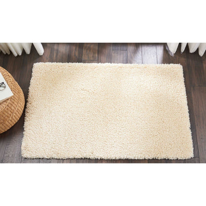 Tapis Nourison Malibu Shag moderne en peluche unie